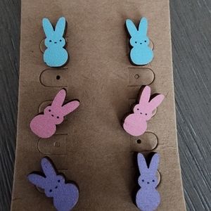 Easter Peep Earrings - Set of 3